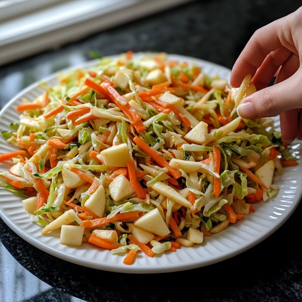 Chinakohl-Salat mit Möhre und Apfel
