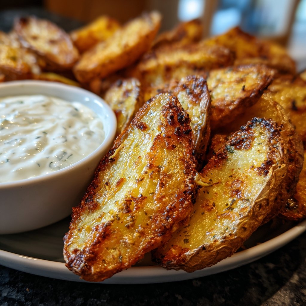 Ofenkartoffeln mit Zitronenjoghurt