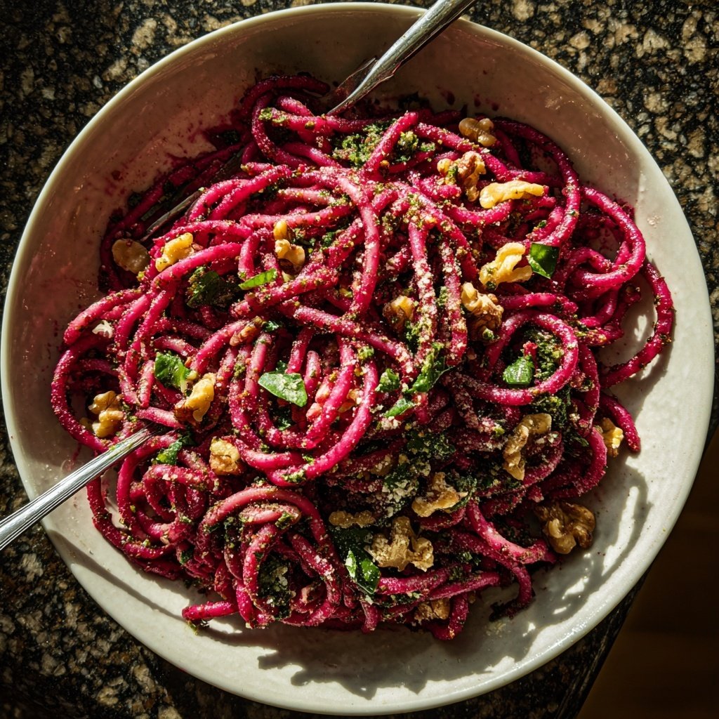 Pasta mit Rote-Bete-Pesto