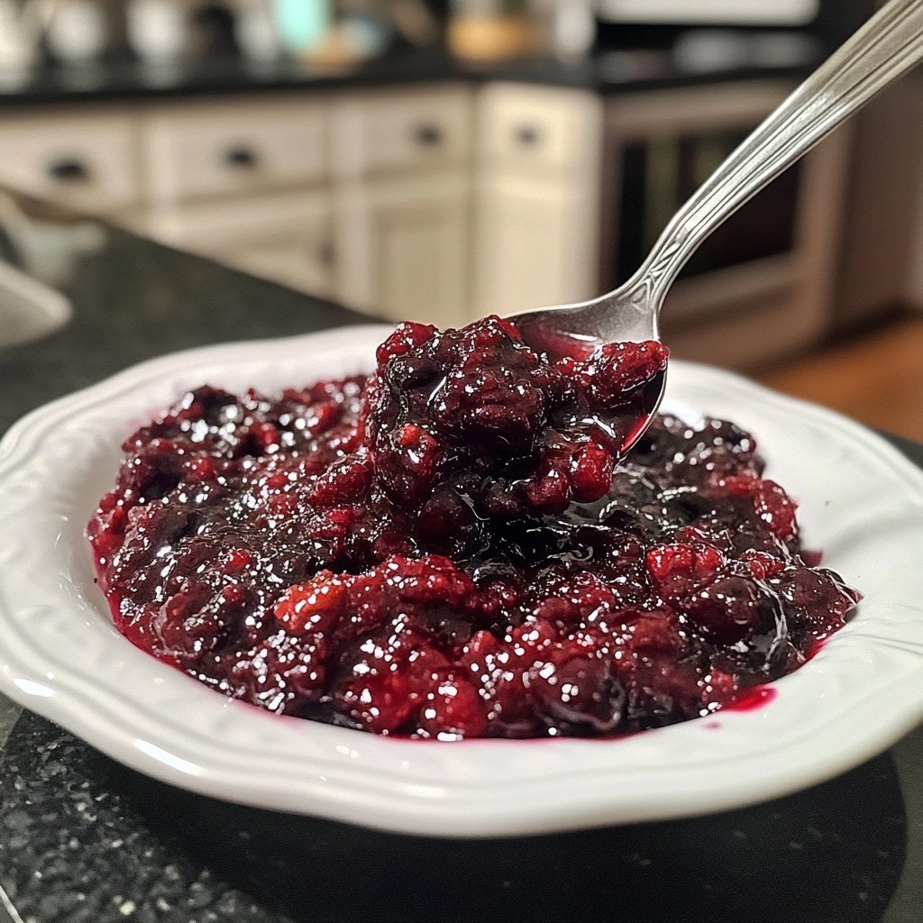 Rote Grütze mit Kirschen