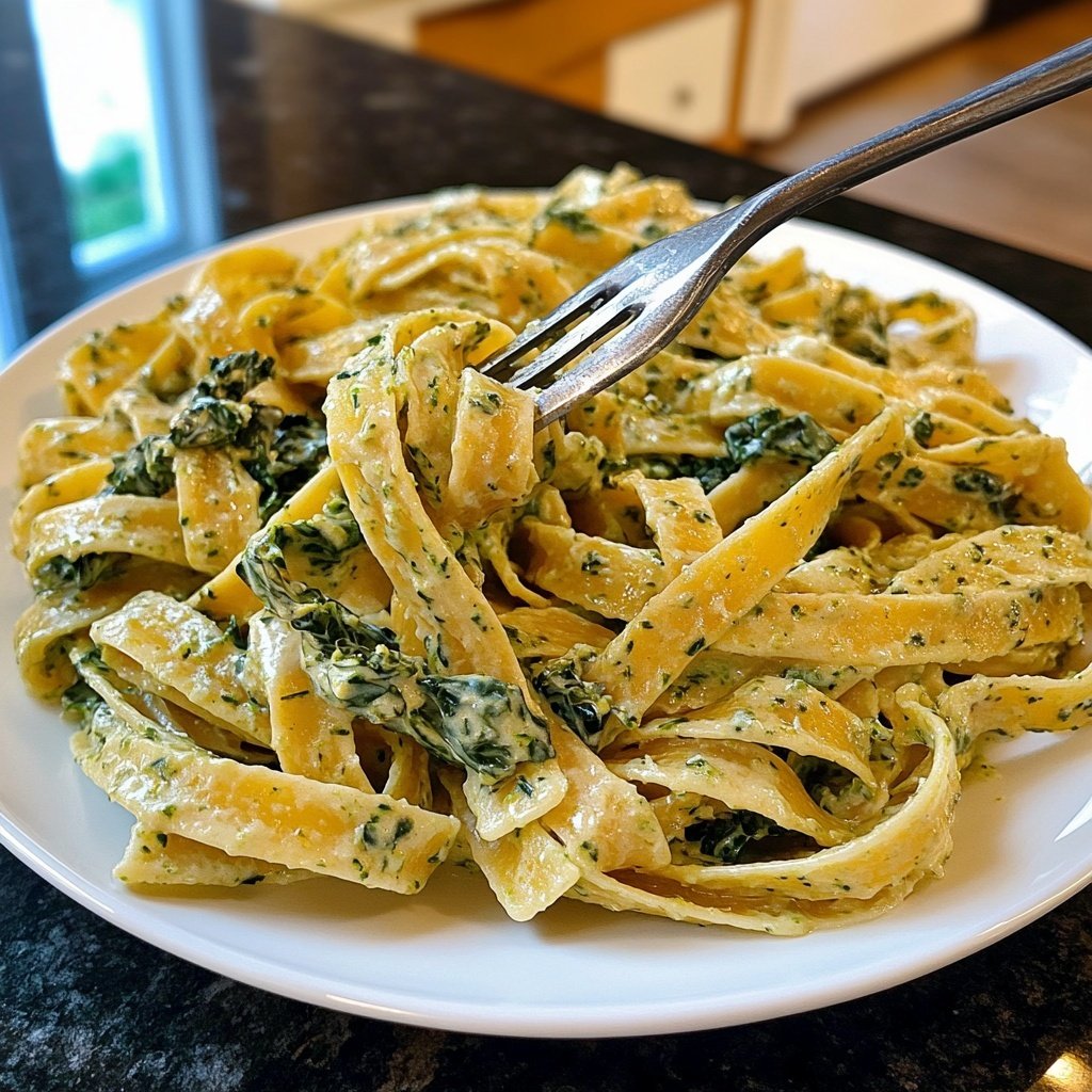 Green Goddess Pasta – mit Spinat und Grünkohl