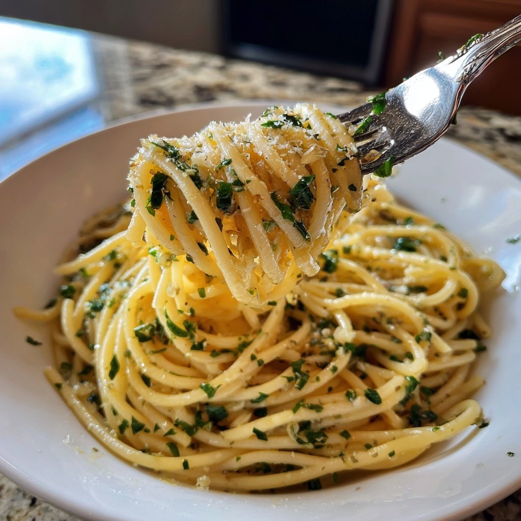 Schnell & Einfach 15-Minuten Knoblauchpasta