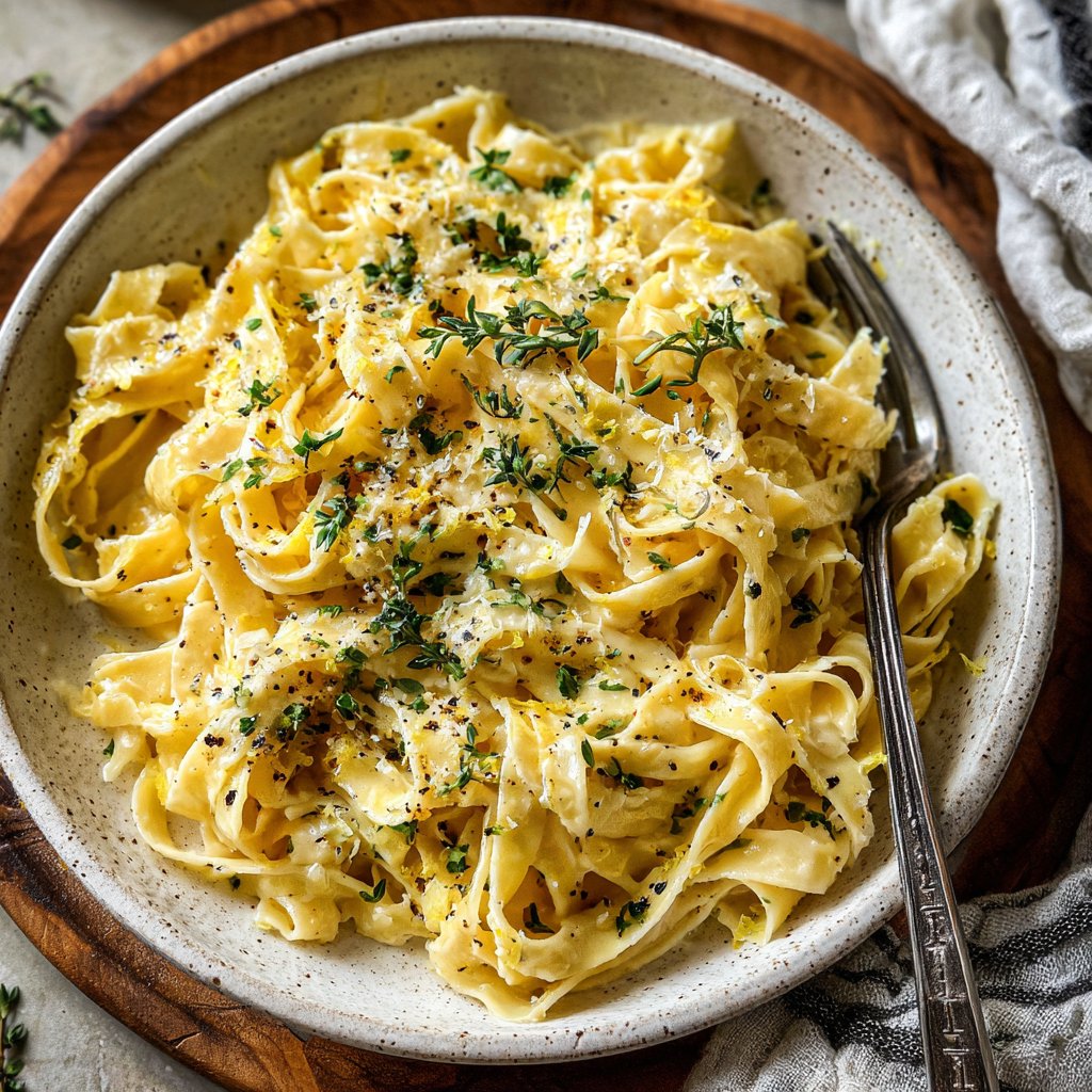 Tagliatelle mit Zitronencreme