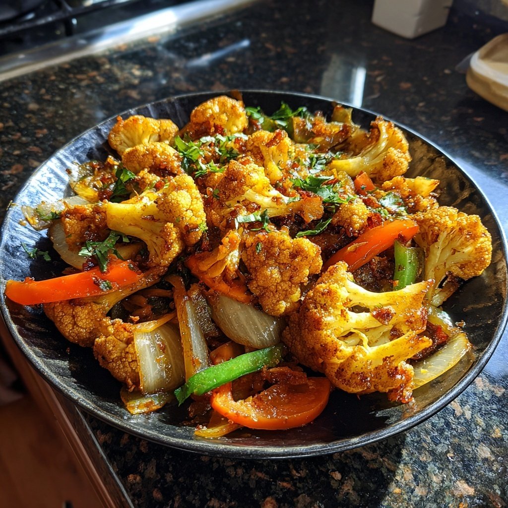 Blumenkohl Pfanne Asiatisch