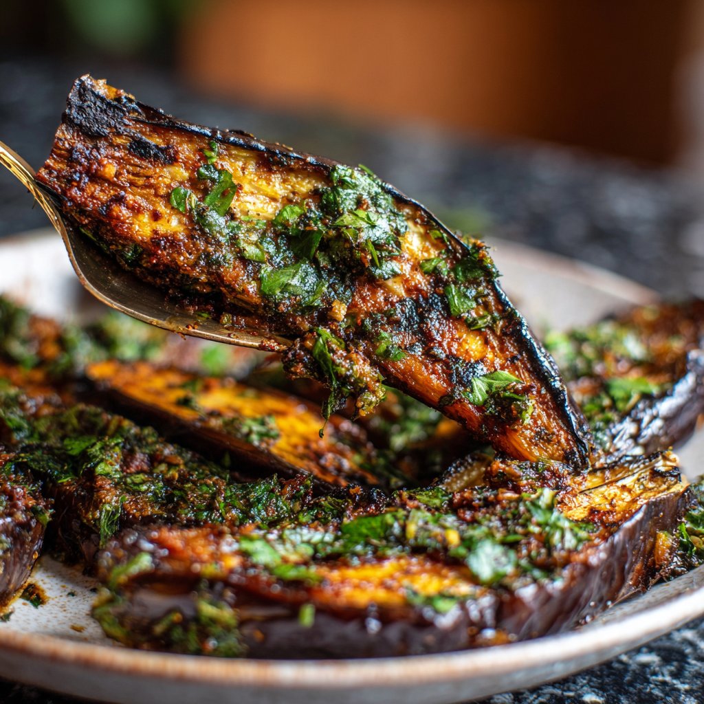 Auberginen aus dem Ofen würzig