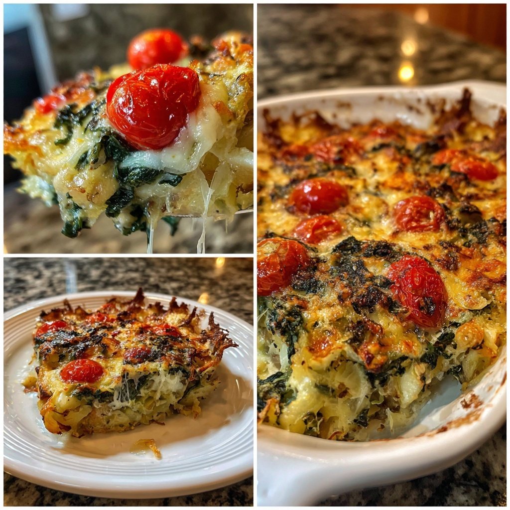 Abendessen mit Gemüseauflauf