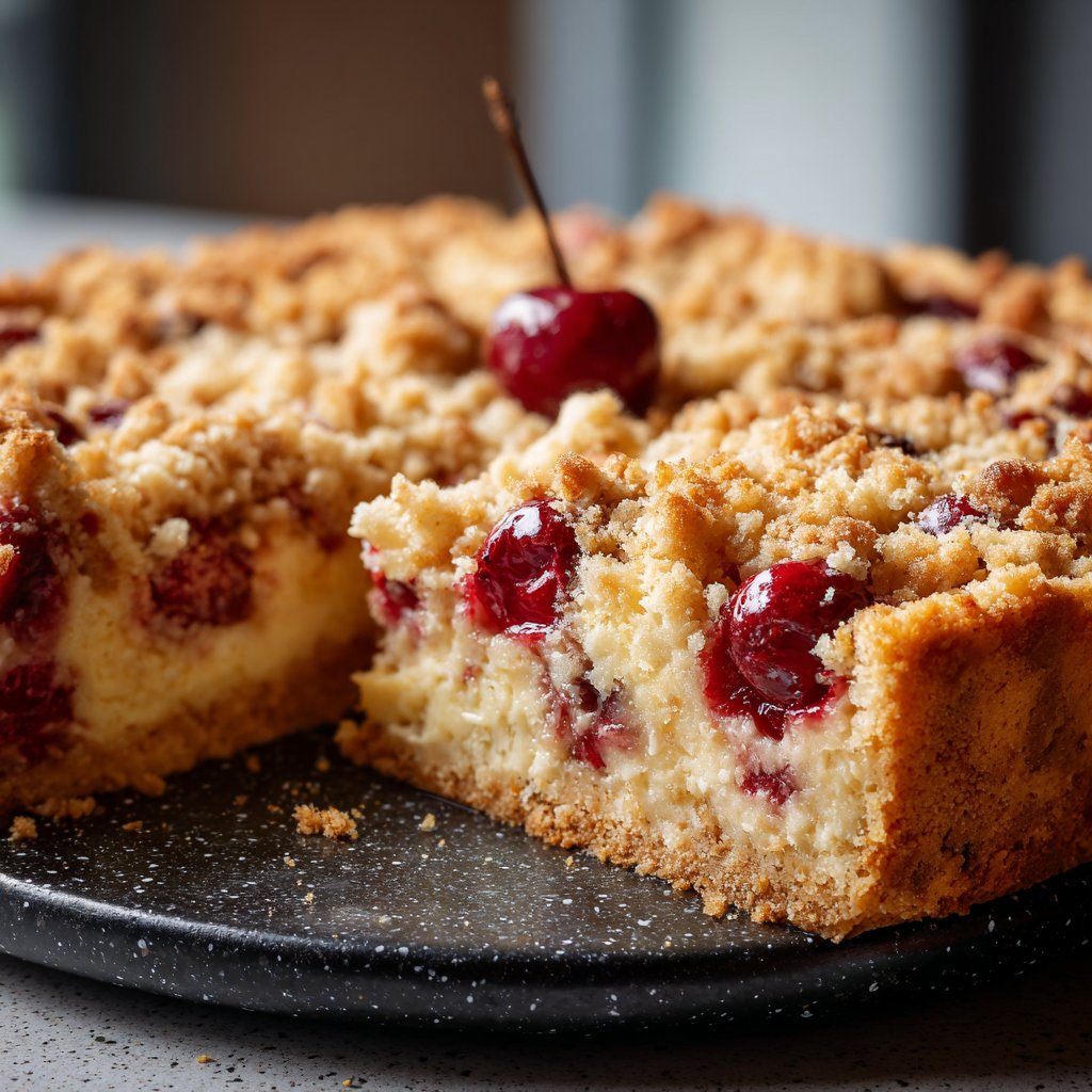 Streuselkuchen Mit Kirschen