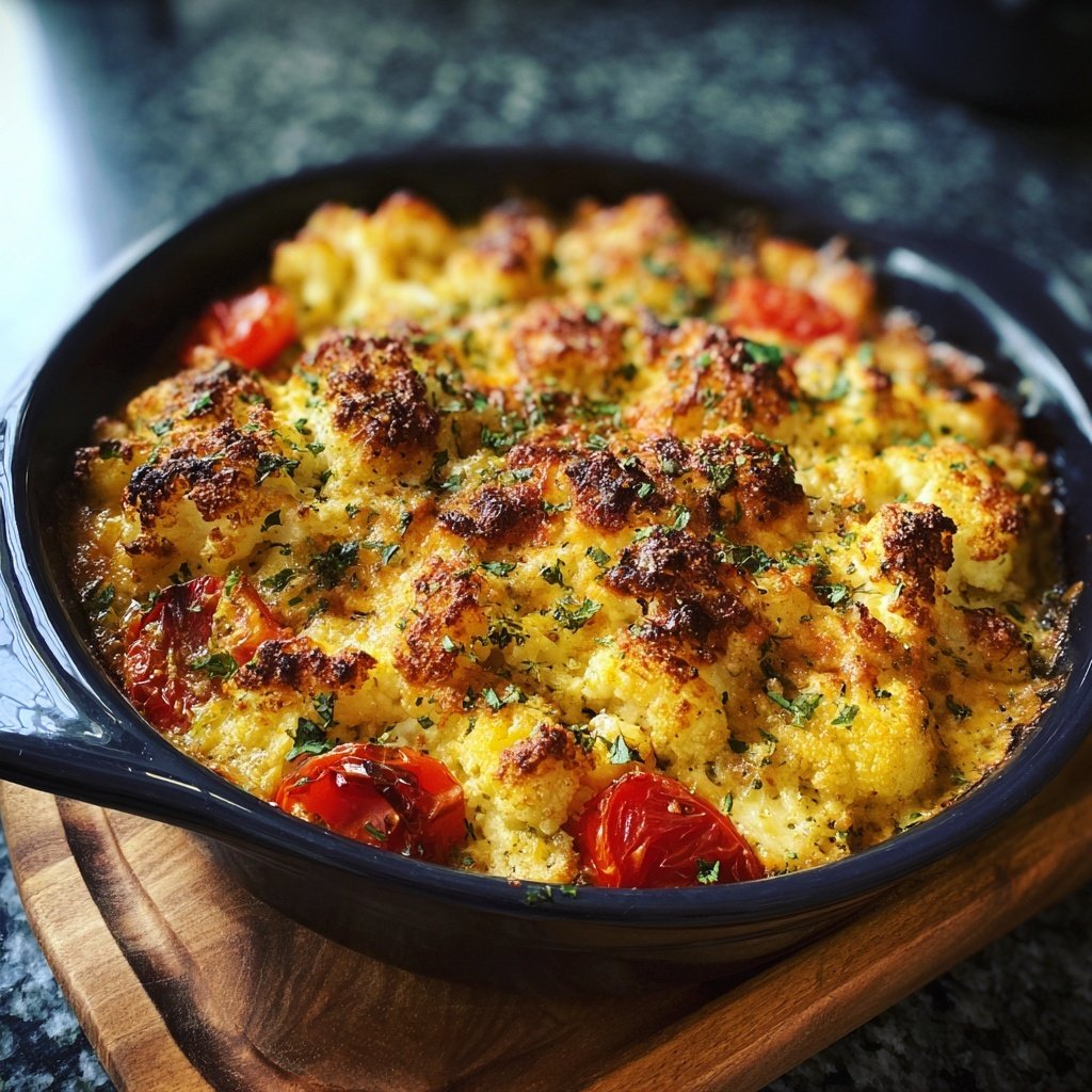 Blumenkohl Auflauf Mit Tomaten