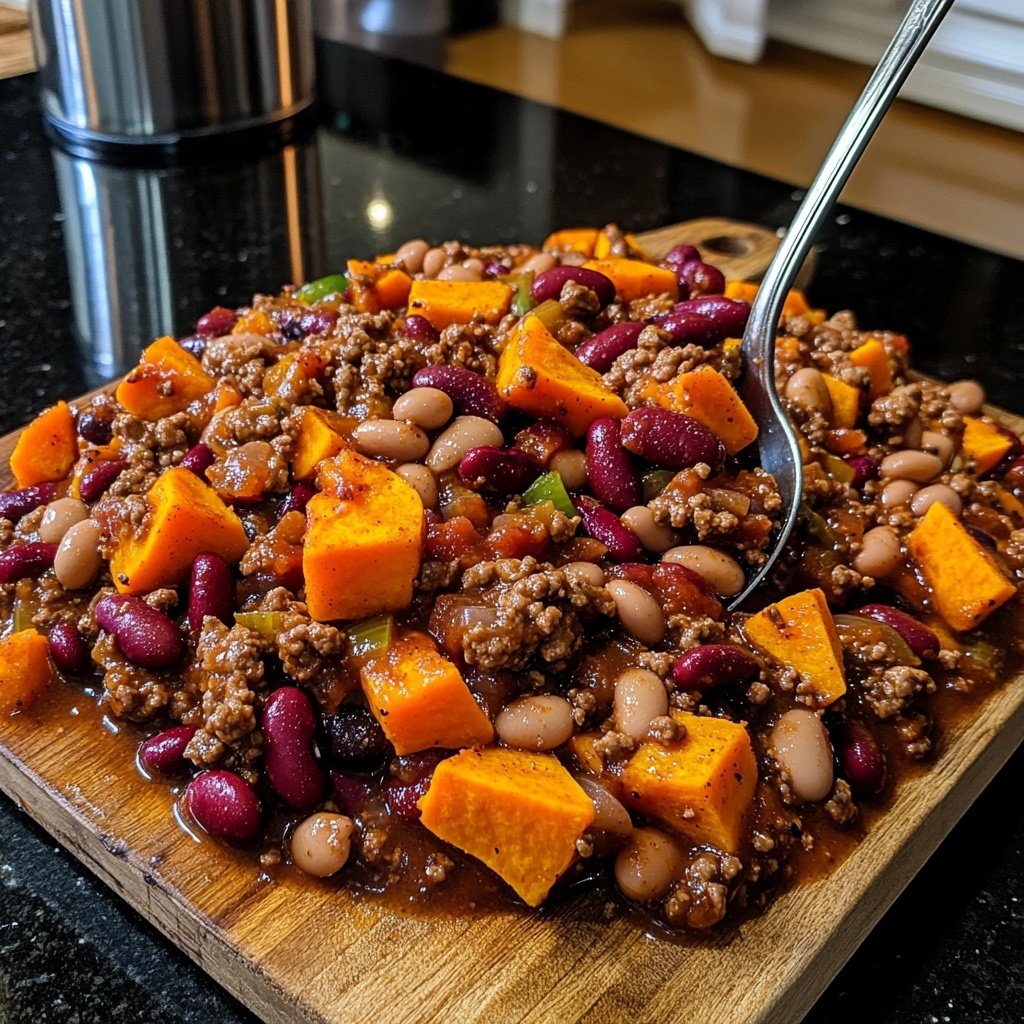Chili sin Carne mit Süßkartoffeln