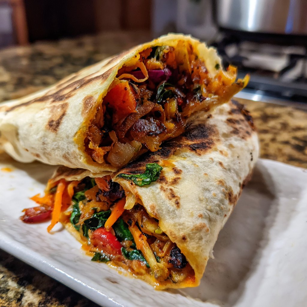 Wraps mit Ofengemüse